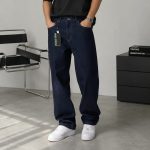 شلوار جین نیم بگ برند pull & bear کد 100